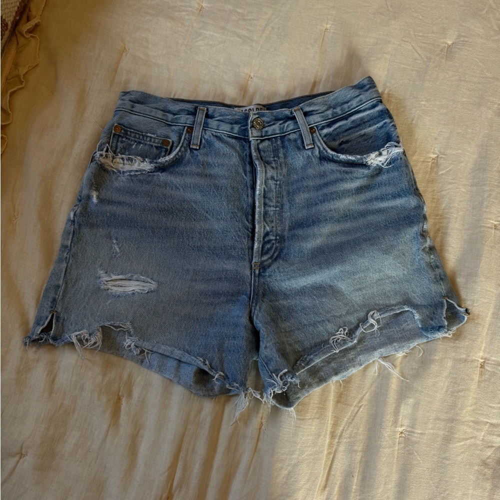 Agolde Blue Jean Shorts